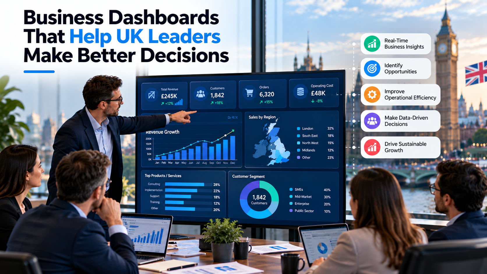 Business Dashboards That Help UK Leaders Make Better Decisions