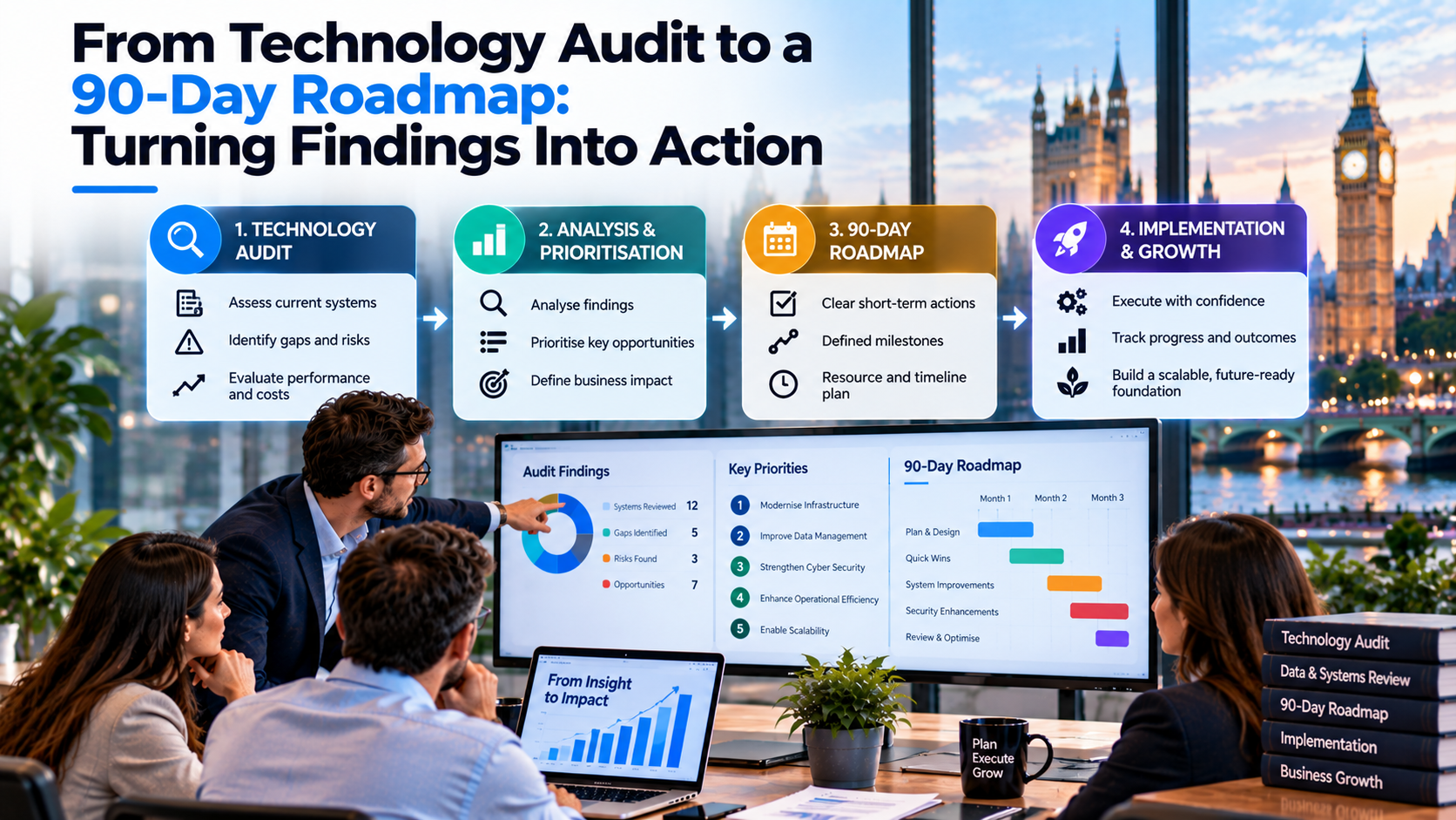 From Technology Audit to a 90-Day Roadmap: Turning Findings Into Action