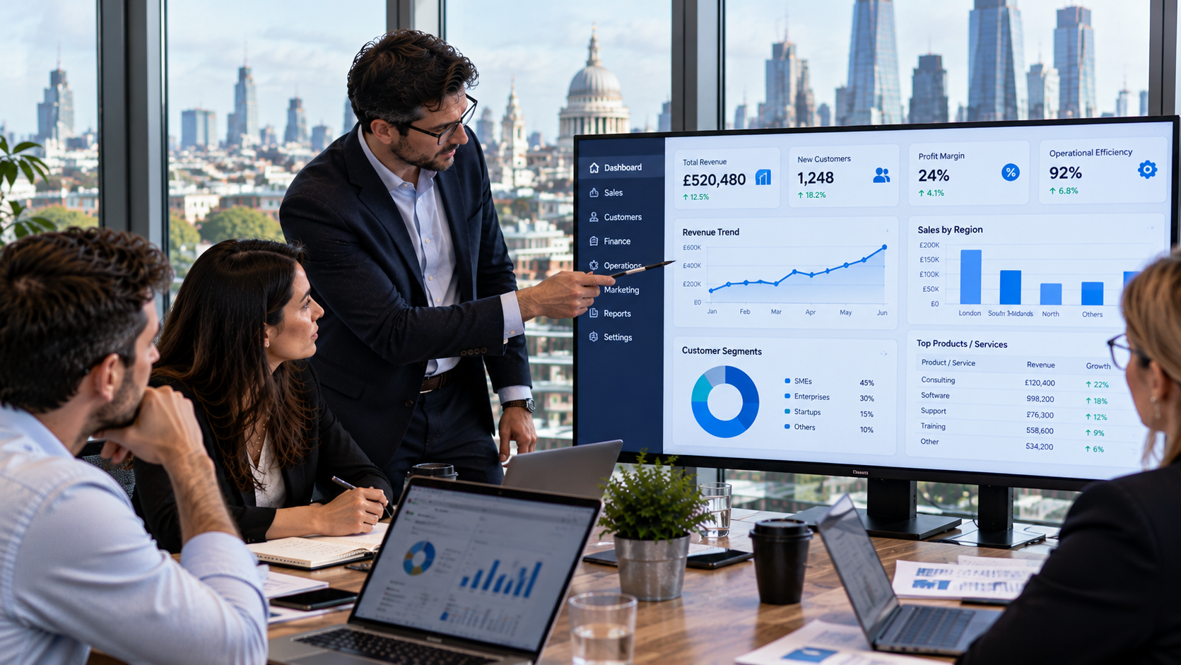 Business Dashboards That Help UK Leaders Make Better Decisions