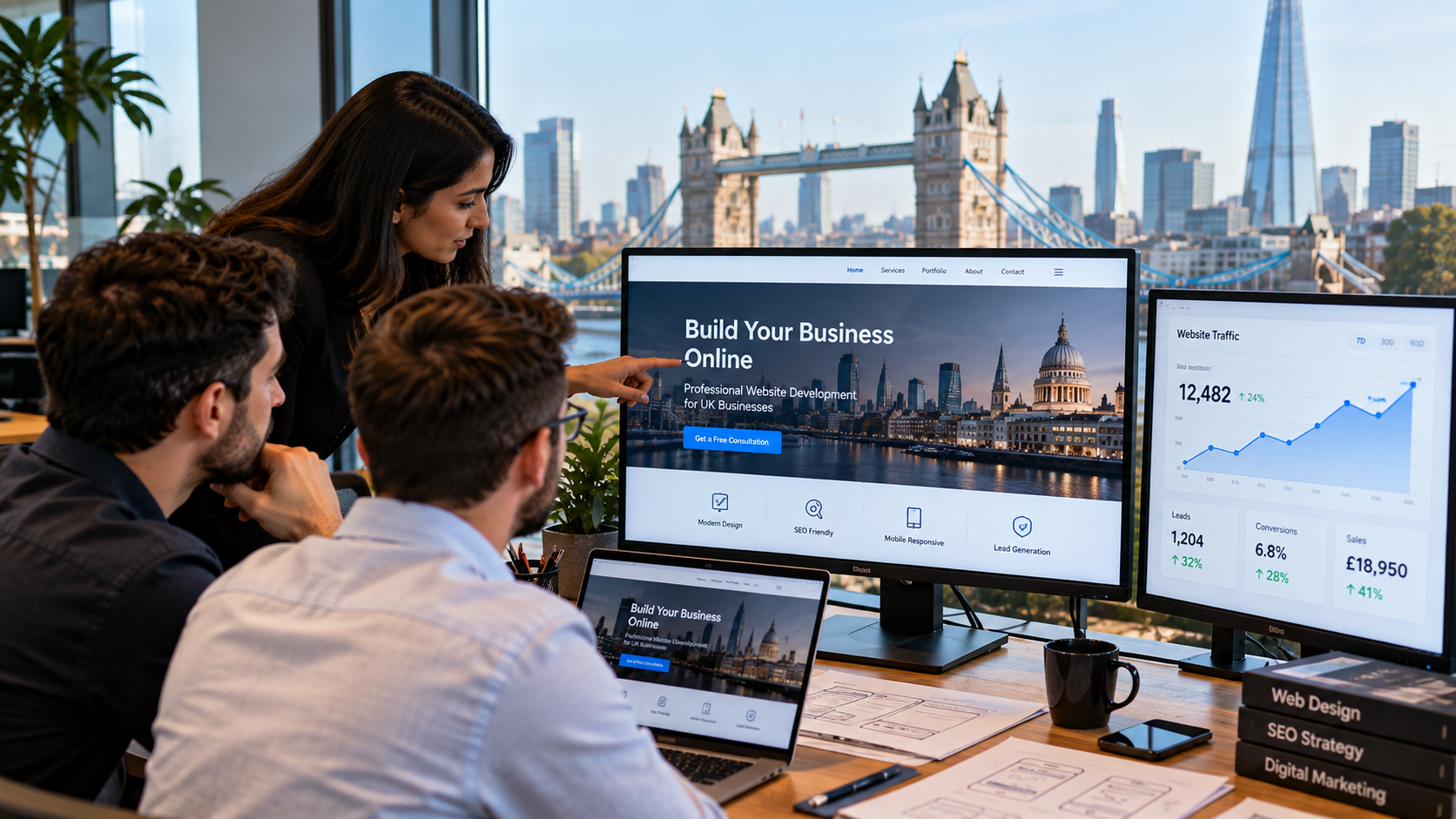 Website Development for Business Growth: How a Professional Website Can Generate Leads, Build Trust and Increase Sales in the UK