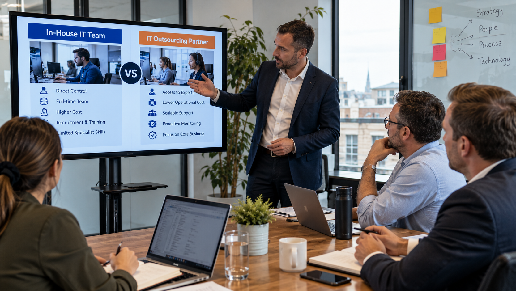 IT Outsourcing vs In-House IT for UK SMEs: Cost, Control and Business Risk